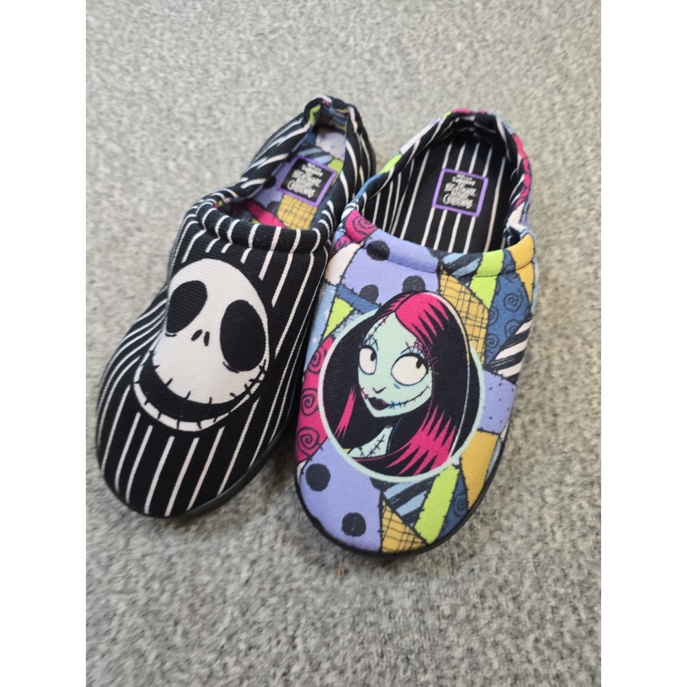 Disney Slippers Womens Size 9 Multicolor Jack Sally Nightmare Before Christmas